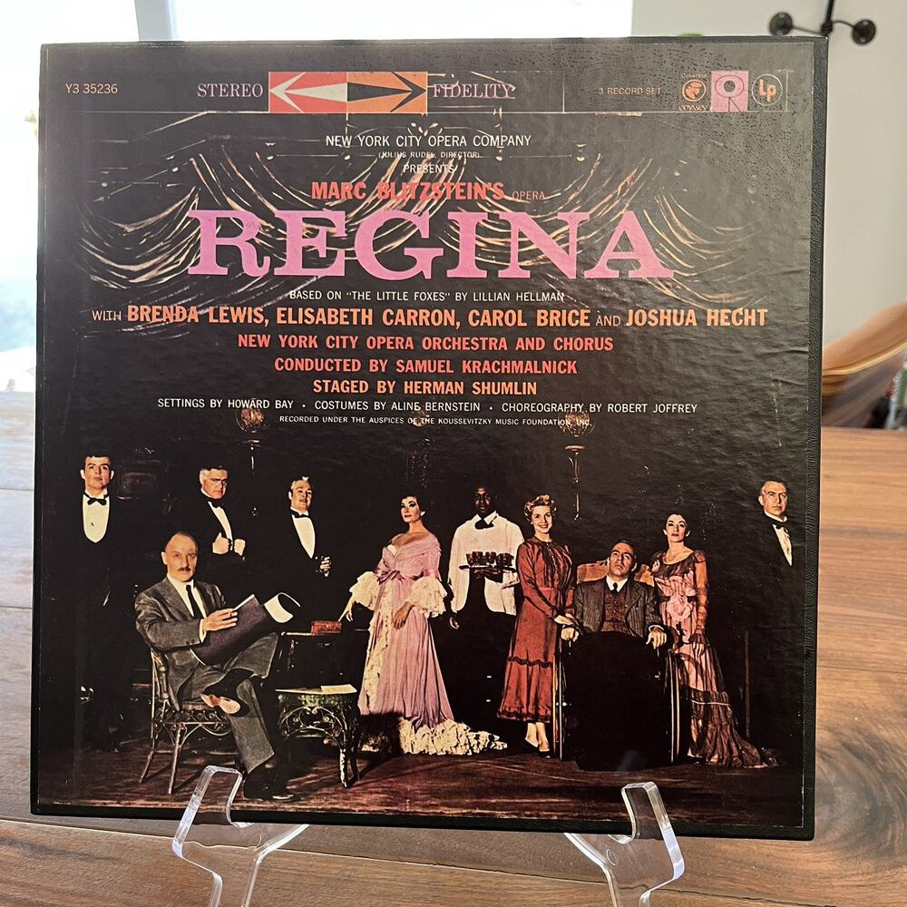 Marc Blitzstein's Opera Regina 3xLP Box Set Columbia Odyssey Y3 35236